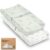 2-Pack Organic Changing Pad Covers for Girl, Boy, Neutral – 100% Cotton Changing Table Pad Cover, Soft Baby Nursery Diaper Changing Pad Sheets, Contour Changing Pads Liners, Change Pad Cover (Elly)