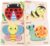 Wooden Toddlers Puzzles Animals Shape Puzzle Educational Toys Gift for Boys Girls Baby Travel Daycare Portable Toy with Drawstring Bag Pack of 4