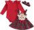 Christmas Baby Girl Outfit Newborn Cute Elk Fly Sleeve Romper Overall Dress Infant Girls Fall Winter Skirt Set
