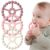 3 Pack Ring Teether Baby Infant Toys, Silicone Teething Ring Toys for Babies 0-6 Months, Seposeve Baby Teethers 6-12 Months 12-24 Months, Easy to Grasp Toy, Baby Teething Relief, Purple Pink White