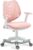 HOMEFUN Kids Desk Chair, Computer Chairs with Armrest and Footrest for Boys Girls Cute Mesh Ergonomic with Adjustable Height Swivel Safe Sit-Locking Casters Pink