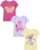 The Children’s Place Toddler Girls’ Short Sleeve Multi Color Graphic T-Shirt, 3 Pack