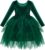 IDOPIP Toddler Baby Girls Velvet Tutu Dress Bowknot Ruffle Tulle Princess Christmas Birthday Party Dress Fall Winter Clothes