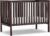 Baby Crib 5-in-1 Convertible, Wood Full Size Toddler Bed for Small Baby, Made of Sustainable Natural Pinewood Cribs, Non-Toxic Finish, Simplistic Nursery Furniture (Espresso)