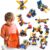 Skoolzy Klikio 8 in 1 Construction Building Engineering Toys 98 Piece Kit – STEM Bin Toys for Ages 7+, Includes Storage Bag and Booklet with Building Designs