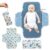 Potable Waterproof Diaper Baby Changing Pad, Double-Sided Infant Travel Foldable Changing Mat On The Go Changing Pad for Baby Newborn