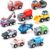 SainSmart Jr. Wooden Train Set Accessories Toy Cars (10 PCS), Compatible with All Major Brands, Gift for Toddlers and Kids Aged 3+