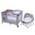Baby Trend Nursery Den Playard with with Rocking Cradle, Snooze Pod, Flip Over Changer, Daisy Pink