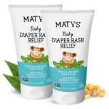 Matys Baby Diaper Rash Relief Ointment, Petroleum Free Diaper Cream for Babies 2 Months Old +, Soothing Balm Protection for Chafed Skin, Nurturing Lavender & Aloe w/Zinc Oxide, 2 Pack, 3.75 oz each