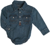 Wrangler Infant & Toddler Long Sleeve Denim Bodysuit