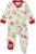 Burt’s Bees Baby Girls Zip Front One-Piece Pajamas, Sleep & Play Loose Fit, 100% Organic Cotton, Newborn