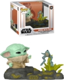 Funko POP! Deluxe: Star Wars: The Mandalorian – Din Grogu (The Child, Baby Yoda) with Frog​ – Collectable Vinyl Figure – Gift Idea