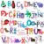 DEKOSH Animal Alphabet Wall Decals for Baby Nursery | Peel & Stick ABC Stickers for Toddlers