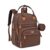 BabbleRoo Diaper Bag Backpack – Baby Essentials Travel Tote – Multi Function Waterproof Diaper Bag, Travel Essentials Baby Bag with Changing Pad, Stroller Straps & Pacifier Case – Unisex, Brown