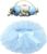 BGFKS Baby Girls Soft Fluffy Tutu Skirt with Diaper Cover,Toddler Girl Tutu Skirt Sets with Flower Headband.