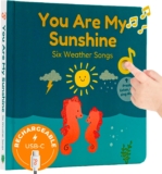 Cali’s Books You are My Sunshine Nursery Rhymes | Interactive Sound Book | Musical Toys for Toddlers 1-3 | Sound Book for Babies and Toddlers | Interactive Baby Learning Toy.