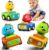 iPlay, iLearn Press Go Car Toys for Toddlers 1-3, Baby Animal Race Cars, Infant Play Car Set, Push Go Friction Dino Car for 6-9-12-18 Month, 1st Valentine Gift Easter Stuffer for 1-2 Years Old Boy Kid