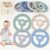 4 Pack Silicone Baby Teething Toys, Teething Rings for Babies 0-6 6-12 Months Newborn Baby Teethers Boy Relief Soothe Baby’s Gums Infant Toys Gifts Baby Boys Girls Blue Green