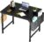 Sweetcrispy Small Computer Office Desk 32 Inch Kids Student Study Writing Work with Storage Bag & Headphone Hooks Modern Simple Home Bedroom PC Table