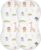 Muslin Baby Burp Cloths Set of 2, Soft Absorbent Safari Animals Muslin Washcloths, Bibs, Face Towel for Newborn Boys Girls, 22 x 11 Inch