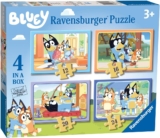 Ravensburger Bluey 4 in Box Jigsaw Puzzles for Kids Age 3 Years Up – 12, 16, 20 & 24 Pieces
