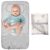 Portable Diaper Changing Pad – Waterproof Foldable Baby Changing Mat – Travel Diaper Change Pad – Lightweight Changing Pads for Baby – Baby Changer – Machine Washable – HAMUR HOME (Leaves)