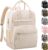 Diaper Bag Backpack Tote for Women Large Capacity, Baby Bag with Insulated Pockets Multifunctional Diaper Bags For Baby Girl Boy Waterproof Baby Bags For Boys Girls Maternity Bag Beige