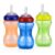 Nuby No-Spill Sippy Cup with Flex Straw – (3-Pack) 10-Ounce Bottles – Sippy Cups for Toddlers 12+ Months – Neutral Color Training Cups for Toddlers