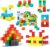 48PCS Magnetic Blocks for Toddlers Toys, Large Magnetic Cube Toys for Sensory STEM Education Preschool Magnet Toys for 3 4 5 6 Year Old Boys and Girls, Compatile with Mine Magnet World