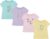 BTween Girls 4-Piece Tops | Fashionable Short Sleeve T-Shirt | Casual Daily Shirt for Kids – Assorted Colors