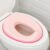 Toddler Potty Training Seat – Toddler Toilet Seat Attachment for Boys & Girls w/Splash Guard, Non-Slip Grip for Secure Fit, Fits Standard Round & Oval Toilets, Storage Hook Included, Pink