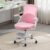 Kids Desk Chair,Ergonomic Study Chair with Adjustable Height,Swivel Mesh Desk Chair with Wheels,Home Office Chair for Children in Home Bedroom Pink