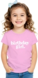 Birthday Girl Shirt Outfit Year Old Kids for Toddler 1st 2nd 3rd 4th 5th 6th 7th