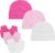 Zando Baby Hats and Mittens Unisex Infant Beanie Caps Newborn Hospital Hat with Scratch Mitten Set for Baby Boys Grils Hats