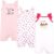 Hudson Baby Unisex Cotton Rompers