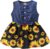 Kucnuzki Toddler Girl Outfits Baby Sunflower Princess Dresses Denim Summer Sleeveless Clothes Jean Tutu Skirts for Girls