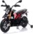 TOBBI 12V Aprilia Licensed Kids Ride-On Motorcycle Dirt Bikes for Kids with Training Wheels, Spring Suspension, Lights, Music Story USB MP3 (Red)