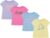 BTween Girls 4-Piece Tops | Fashionable Short Sleeve T-Shirt | Casual Daily Shirt for Kids – Assorted Colors