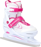 Xino Sports Adjustable Ice Skates – for Girls and Boys, Two Awesome Colors – Blue and Pink, Soft Padding and Reinforced Ankle Support, Fun to Skate!…