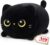 Black Cat Plush, Cute Cat Plushies Toy, Soft Kitten Plushie Cuddle Pillow, Anime Plushie Doll, Cute Stuff Toys Gift for Girls, Boys and Males (8 Inch)