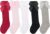 DRESHOW BQUBO Baby Knee High Sock Toddler Girl Dress Socks Baby Knit Stocking Cotton Infant Girls Socks