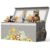 BBLIKE Extra Large Toy Box – Collapsible Sturdy Toy Storage Organizer with Visible Window, Kids Box Chest Bin Bsaket Storage Organizer for Living Room, Playroom, Bedroom, Nursery, Gray