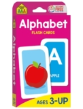 School Zone Alphabet Flash Cards: 56 Cards, Toddler, Preschool, Learn the ABC’s, Letters, Phonics, Colorful & Fun Learning, Ages 3+