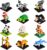 FUN LITTLE TOYS Party Favor for Kids, Mini Animals Building Blocks Sets Goodie Bags Stuffers for Kid, Small Toy Prizes, 12Pack Birthday Party Favor Easter Egg Fillers