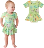 Posh Peanut Baby & Little Girls Dresses for Summer – Twirl Bodysuit Dresses for Girls Made of Soft Viscose from Bamboo