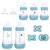 MAM Newborn Essentials “Baby Essentials” Matte Gift Set (10-Piece), Easy Start Anti-Colic Baby Bottles, Baby Boy Pacifiers