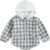 Douhoow Toddler Baby Plaid Jacket Baby Boy GIrl Flannel Hoodies Zip Up Hooded Fall Winter Outerwear Coat