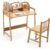 UNICOO Kid Desk and Chair Set – Durable Kids Desk with Chair – Modern Kids Study Desk and Chair Set – Ideal for Homework and Art Projects (Nature 01)