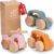 Childlike Behavior Wooden Car for Toddler – Wood Push Truck Vehicle – Montessori Inspired Wooden Rattle Teething toys – Baby Wood Cars for Kids, Boys, & Girls