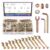 Glarks 253Pcs M6 Baby Bed Crib Screws Hardware Replacement Kit, M6x30/40/50/60/70/80MM Hex Socket Cap Screws with Nuts Washers and Tools for Chair Table Cabinets Furniture